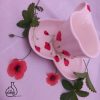 فنجان و زیرفنجانی قلبی طرح شقایق - تصویر 6