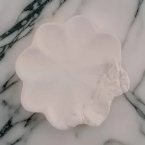 بشقاب سرامیکی خام طرح گل