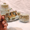 ست قهوه خوری سرامیکی ابی طلایی