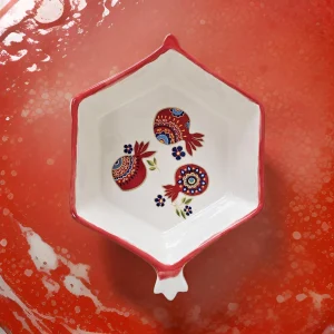 کاسه انار دست‌ساز سرامیکی