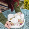 ست چای‌خوری سرامیکی دستساز رز