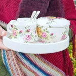 ست چای‌خوری سرامیکی دستساز رز