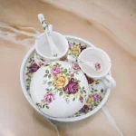 ست چای‌خوری سرامیکی دستساز رز