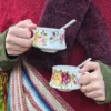 ست چای‌خوری سرامیکی دستساز رز
