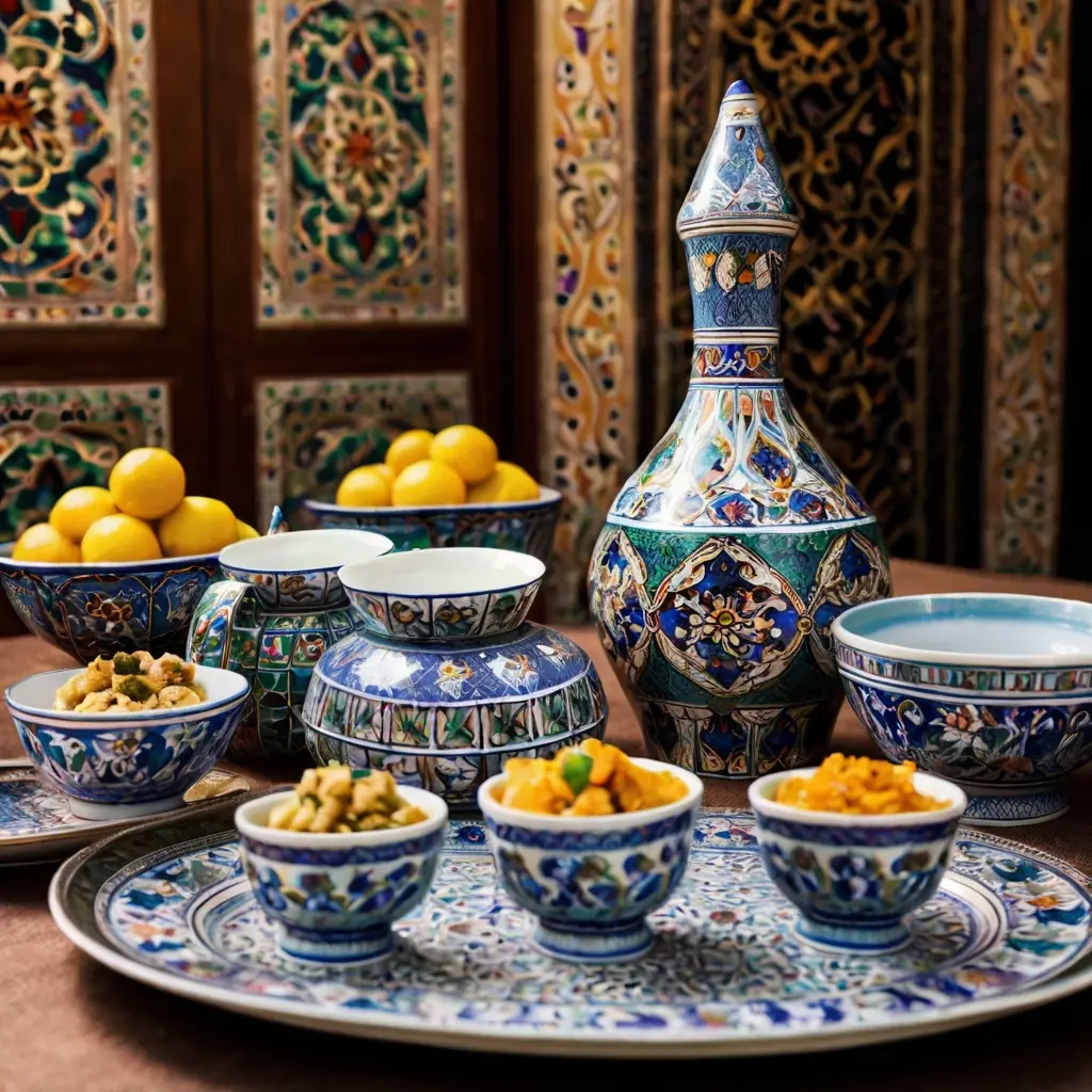 ظروف هفت سین سرامیکی و سفالی