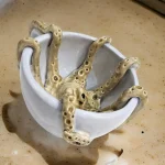 فنجان دست‌ساز سرامیکی طرح اختاپوس