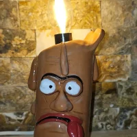 چراغ خواب شمعی سفالی