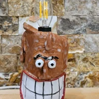 چراغ خواب شمعی سفالی