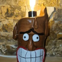 چراغ خواب شمعی سفالی