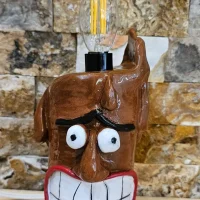 چراغ خواب شمعی سفالی