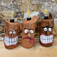 چراغ خواب شمعی سفالی