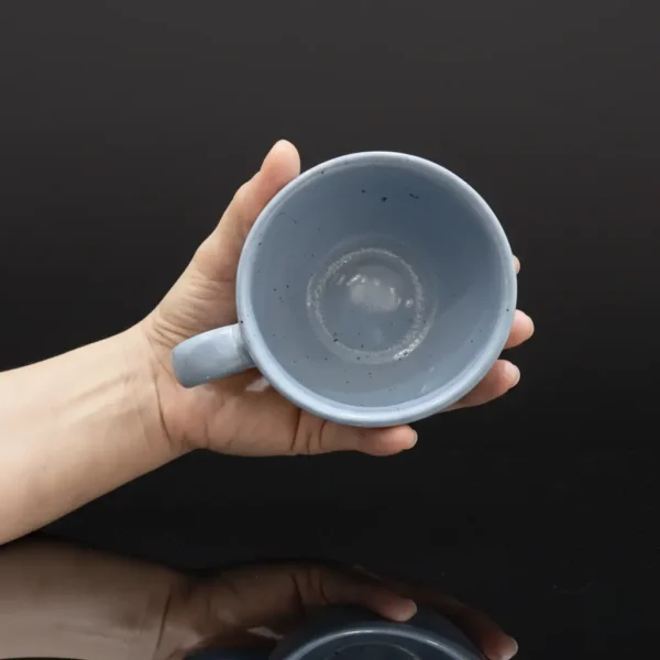 فنجان لته سرامیکی آبی