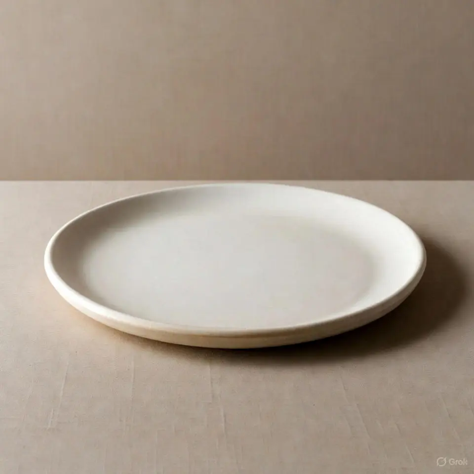 بشقاب سرامیکی بدون لعاب