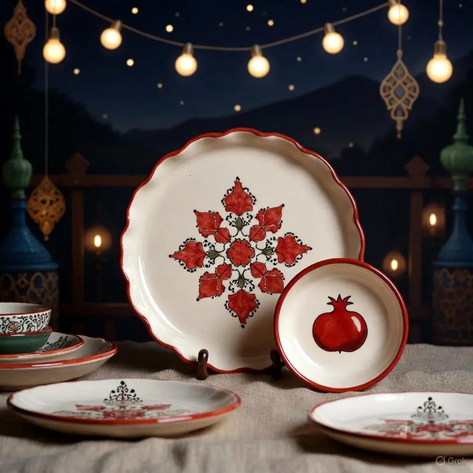 ظروف سرامیکی دست ساز یلدا