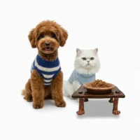 ظرف سفالی غذا سگ و گربه