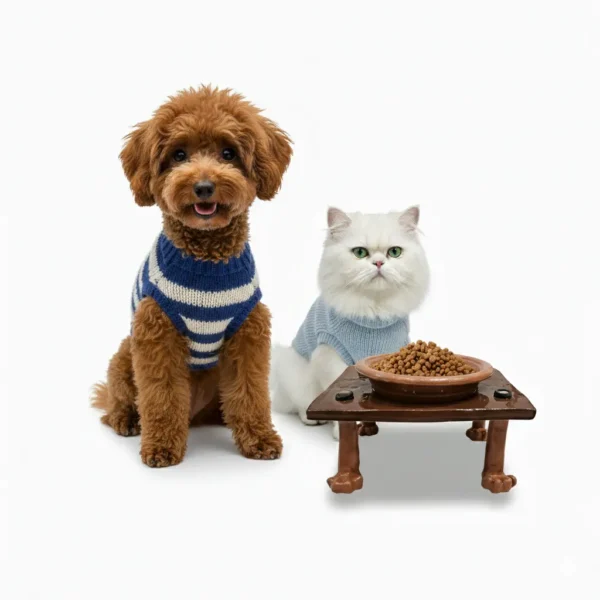 ظرف سفالی غذا سگ و گربه