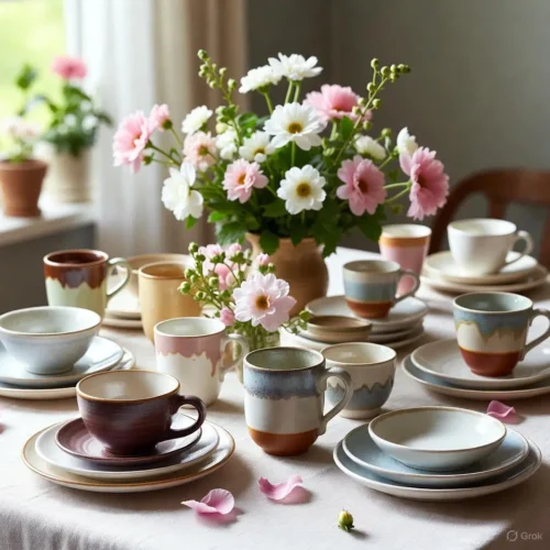 ست ظروف صبحانه سرامیکی دست ساز ایرانی | قیمت و عکس واقعی