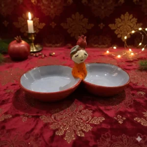 پیاله سفالی دوقلو یلدایی