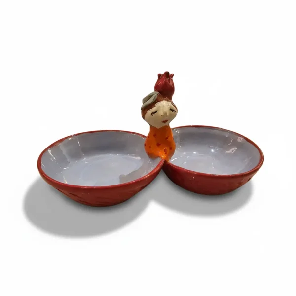 پیاله سفالی قرمز