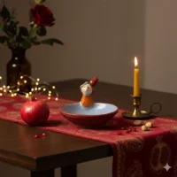 کاسه پیاله سفالی دختر یلدایی