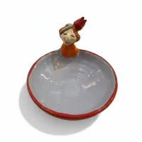 کاسه پیاله سفالی دختر یلدایی