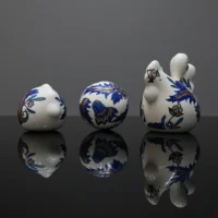 ست سه تکه دکوری سرامیکی سنتی