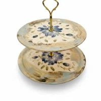 شیرینی خوری دو طبقه پایه دار