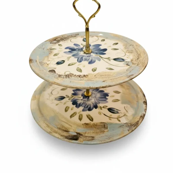 شیرینی خوری دو طبقه پایه دار