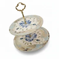 شیرینی خوری دو طبقه گل آبی