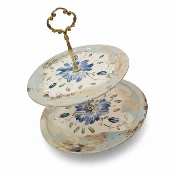 شیرینی خوری دو طبقه گل آبی