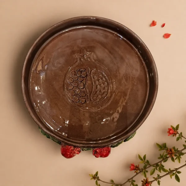 سینی طرح انار سرامیکی