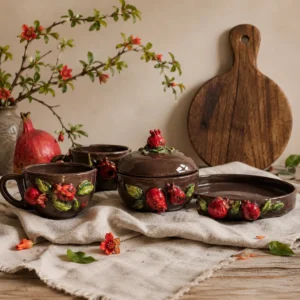 ست چای خوری طرح انار سرامیکی