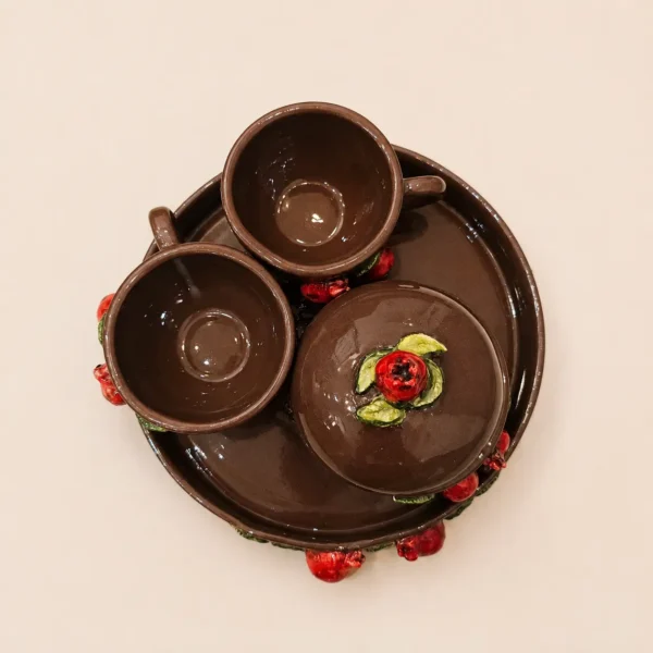 ست چای خوری طرح انار سرامیکی