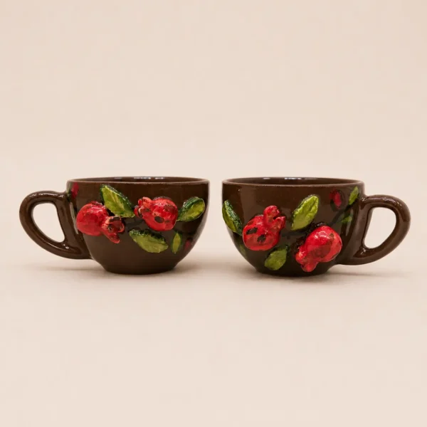فنجان چای خوری طرح انار سرامیکی