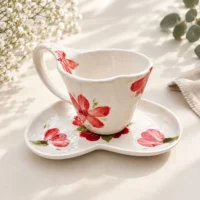 ست فنجان و نعلبکی سرامیکی